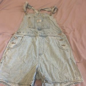 Levi’s denim overall shorts